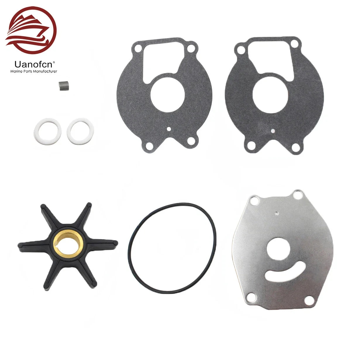 Water Pump Impeller Kit for Mercury 15-25 HP 2-Cycle (18-3215, 47-85089Q4, 85089T7)