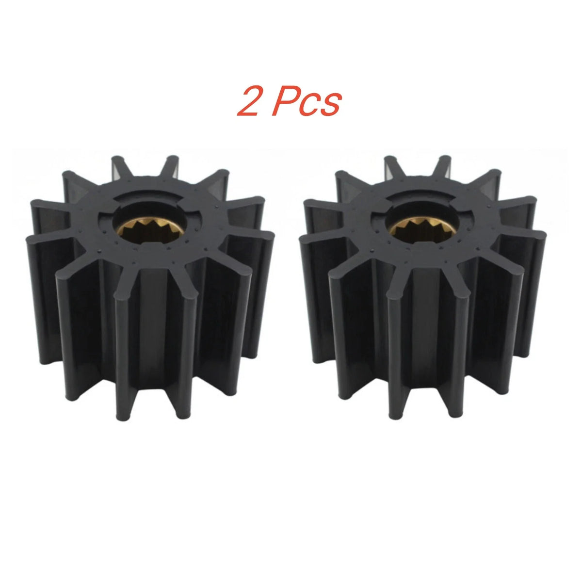 2X Neoprene Water Pump Impeller for Jabsco Johnson (17935-0001-P, 09-819B, 5196168)
