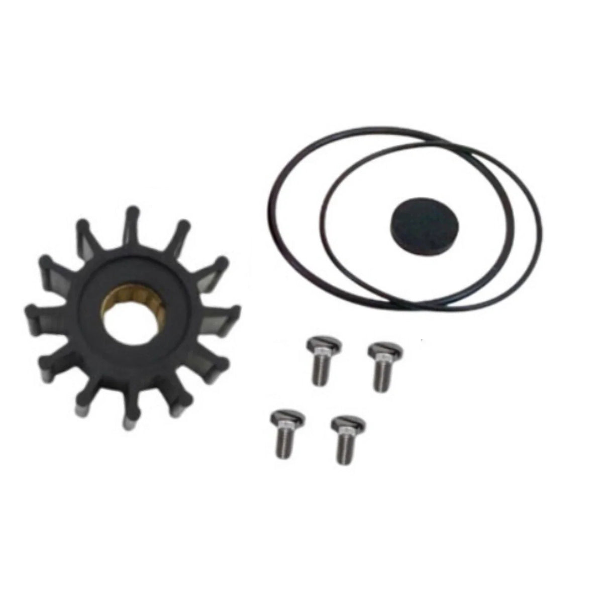 Water Pump Impeller Kit for Yanmar 3JH & 4JH Engines (Replaces 129670-42530)