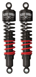Burly Brand Stiletto Shocks 15 Inch for Harley Sportster 2004-2023 Black
