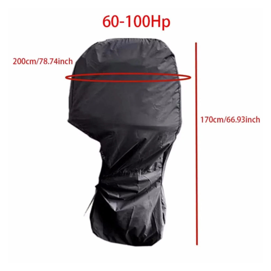 Heavy Duty Outboard Motor Engine Cover for Mercury 60-100 HP (Black)