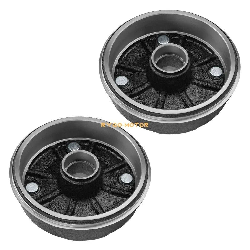 2X Front Brake Drum W/Bolts for Kawasaki Mule 500 550 (KAF300) 41038-1238