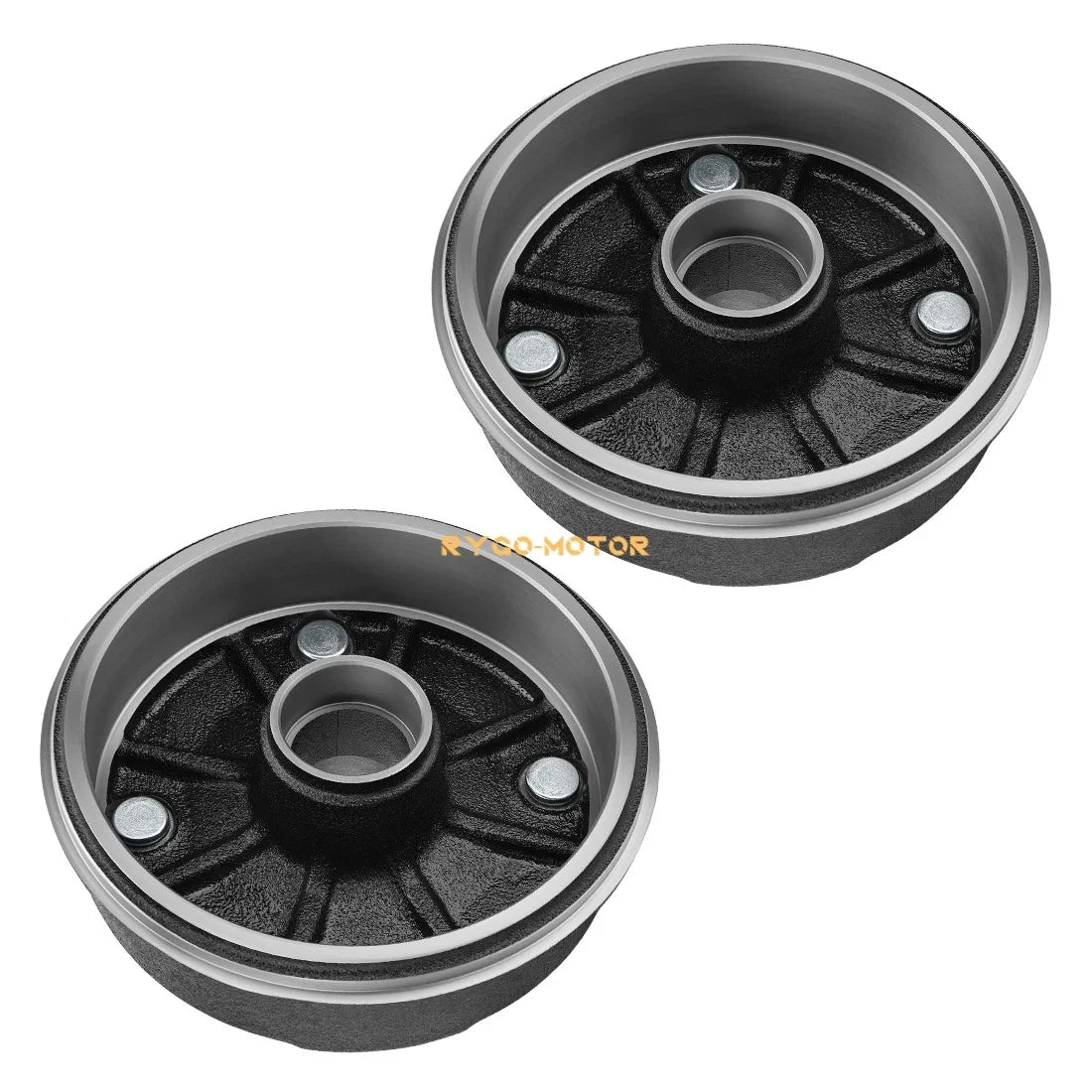 2X Front Brake Drum W/Bolts for Kawasaki Mule 500 550 (KAF300) 41038-1238