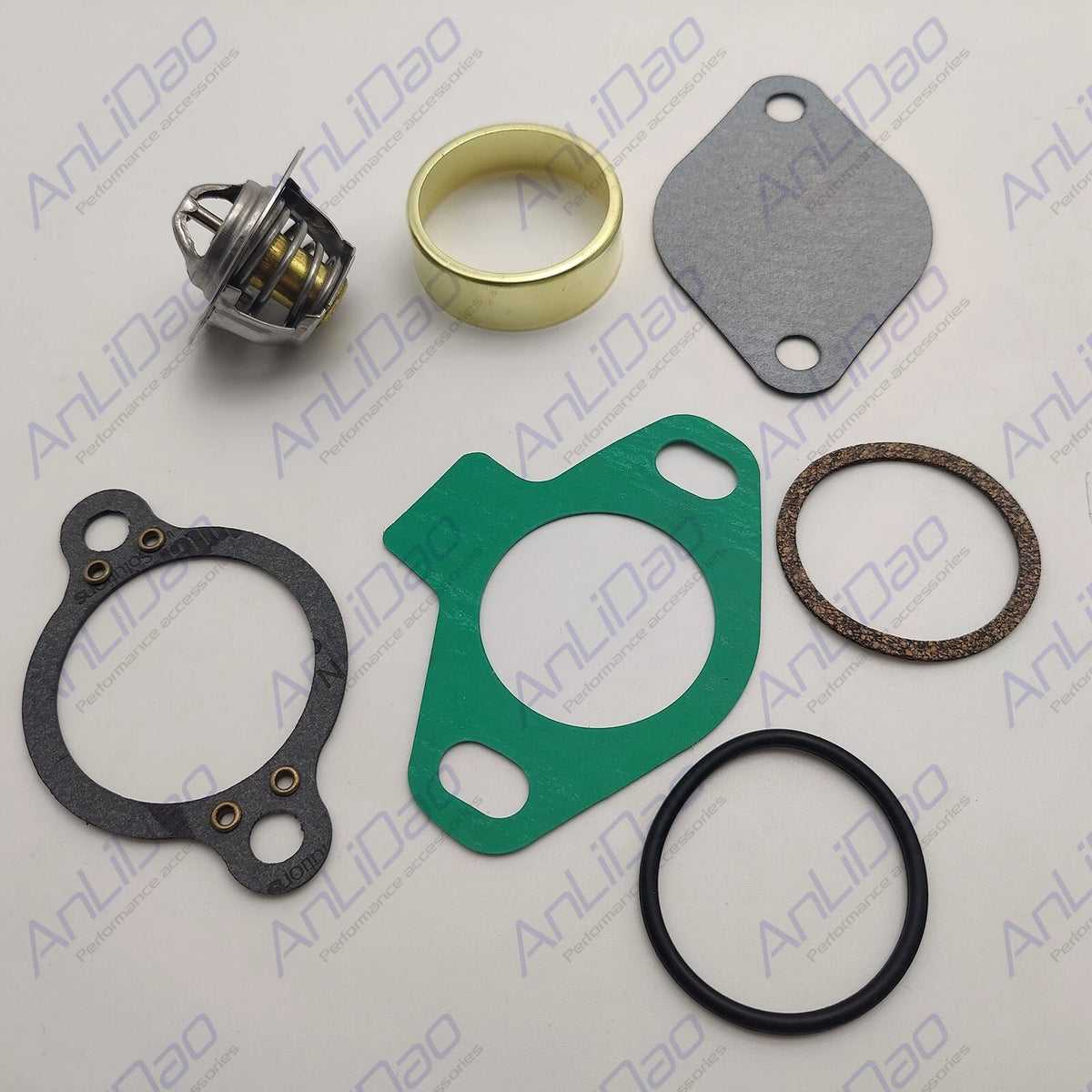 Fit Mercruiser 5.0L 5.7L 7.4L V8 140° Thermostat Kit 18-3668 807252Q4