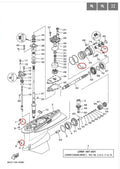 Propeller Shaft Seal Kit for Yamaha VZ Series 200-300HP (w/Cotter Pin 91490-40030)