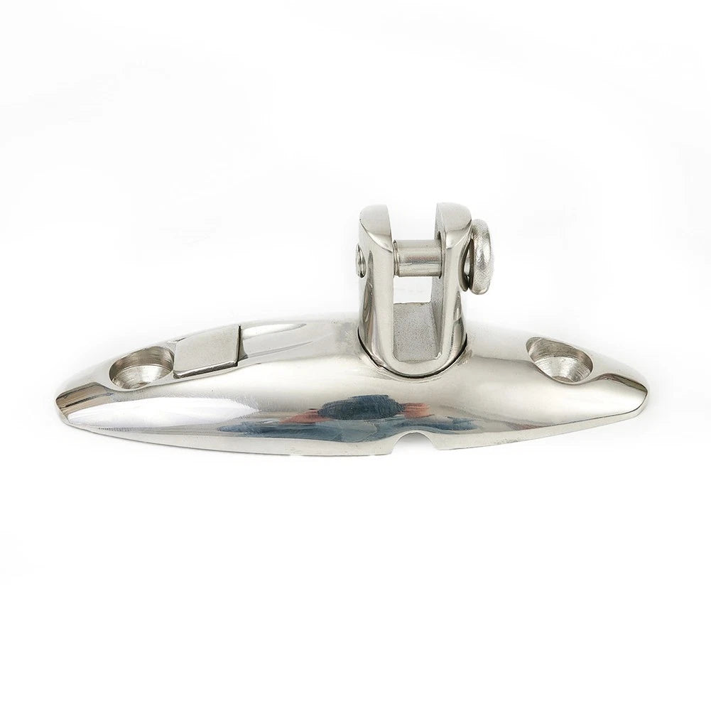 Heavy Duty T316 Stainless Steel QUICK RELEASE Deck Hinge Mount for Bimini Top