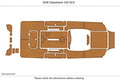 EVA Foam Teak Deck Floor Mat for Glasstream 328 SCX (2006)