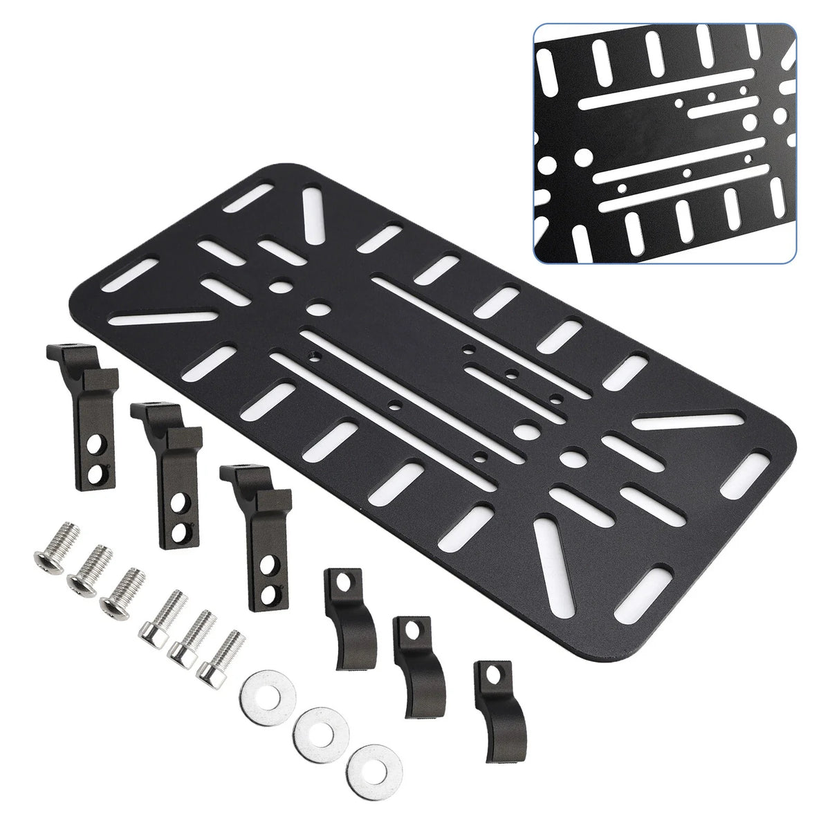 Set of 2 Dual-Sided Mounting Saddlebag Bracket Racks for Motorcycle