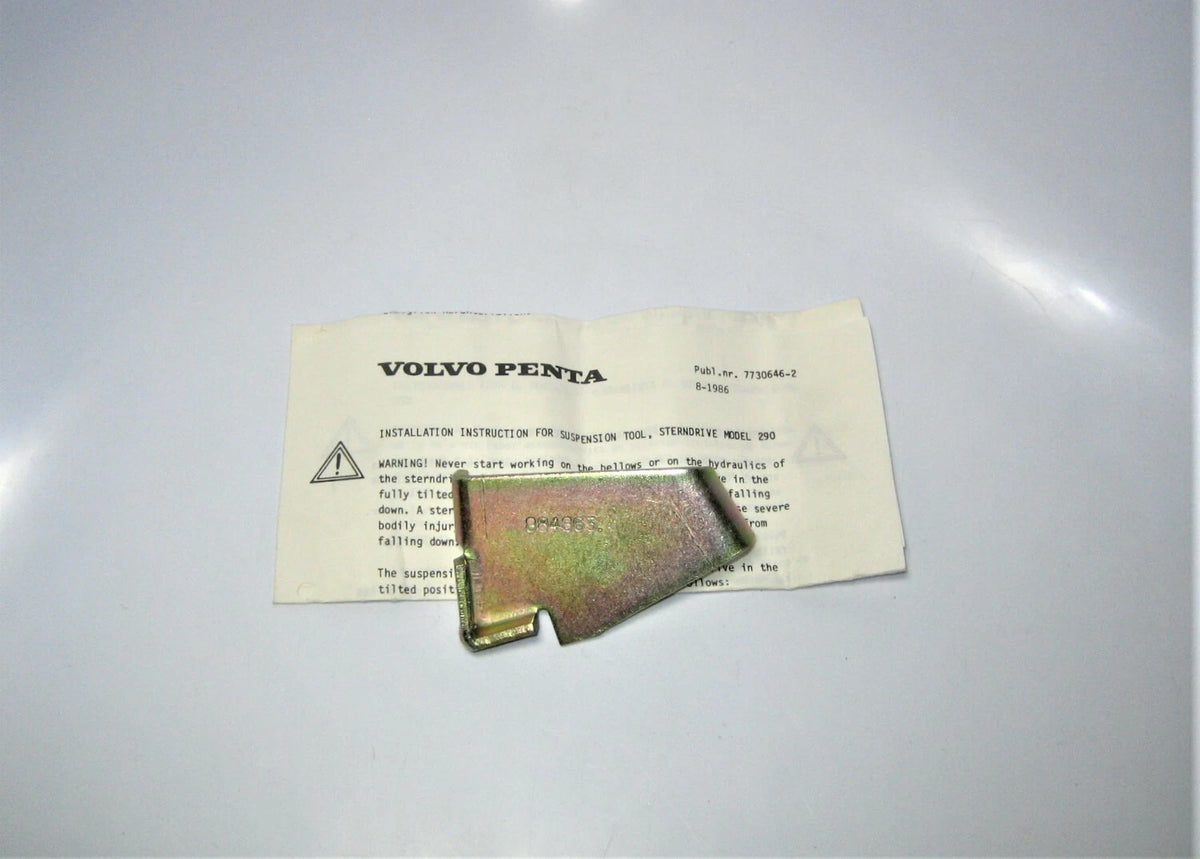 Volvo Penta 884863 Marine AQ 290 Sterndrive Engine Tilt Lock Suspension Tool OEM