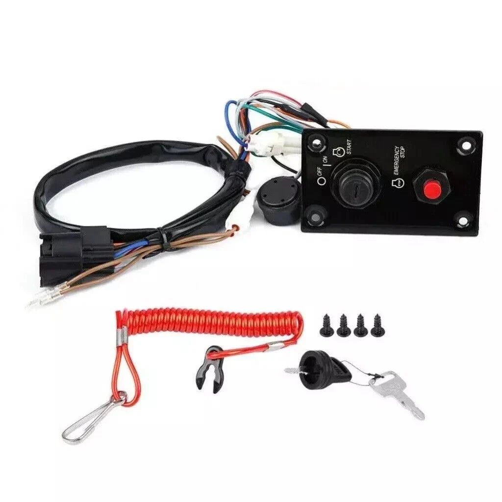 Ignition Key Switch Panel Assembly for Suzuki Outboard (37100-96J24)