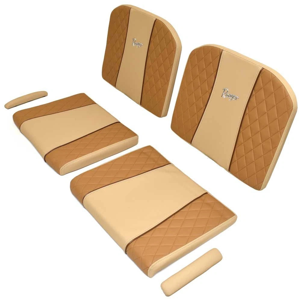Ranger Boat Aft Seat Cushion - 2510 - 2360 Bay Brown Beige (Port/STBD)