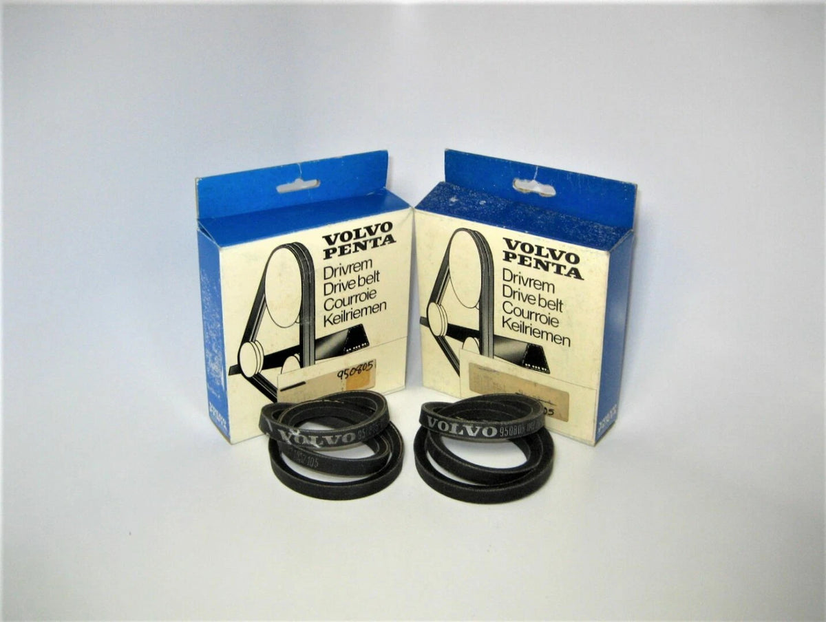 Volvo Penta 950805 2 Pack Marine Sterndrive AQ BB MB Engine OEM Drive Belts