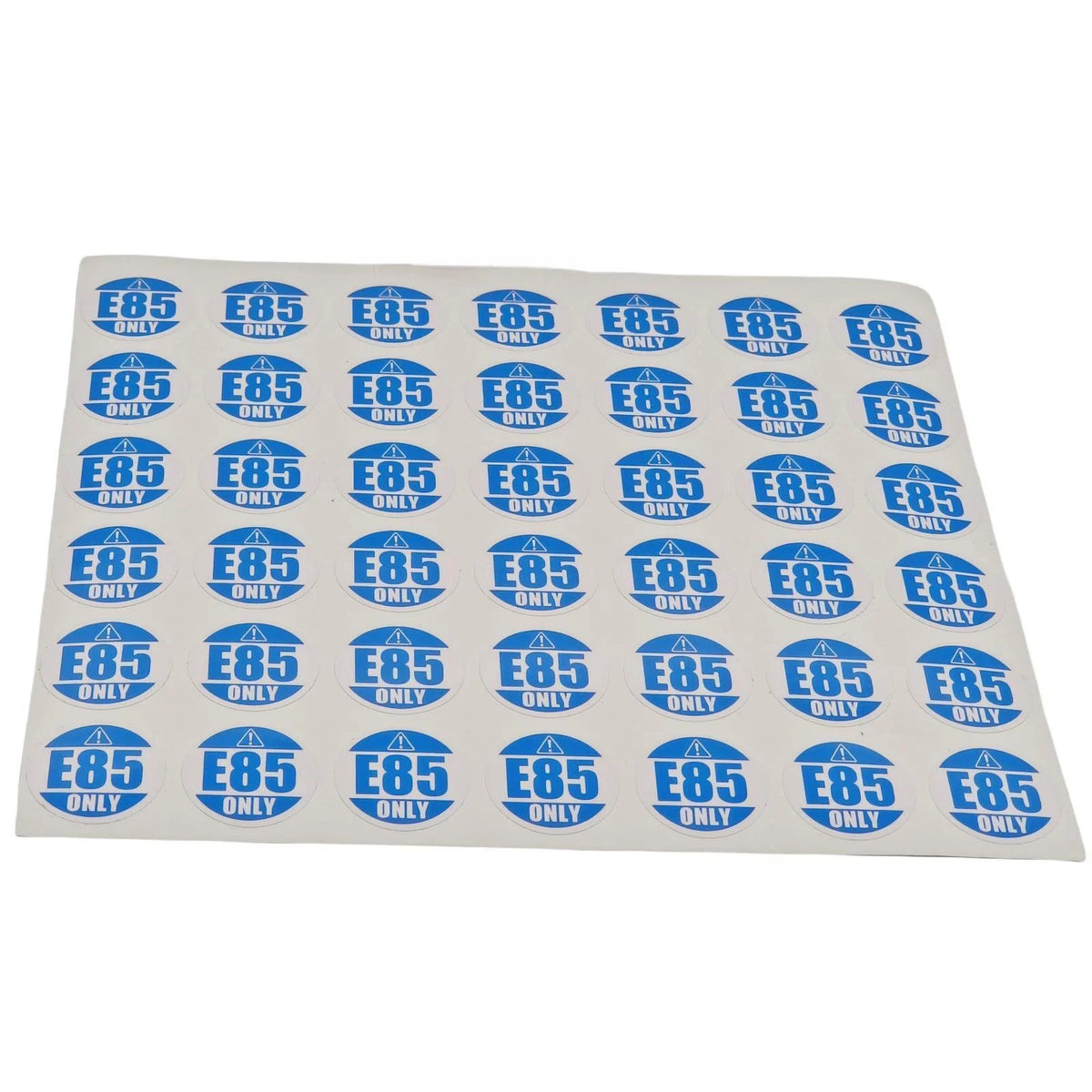 Set of 42 E85 Fuel Only Warning Stickers 1" Round for Flex-Fuel Vehicles