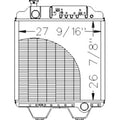211031 Fits Holland Tractor Radiator - 26 7/8 X 27 1/2 X 2 Fits Ford