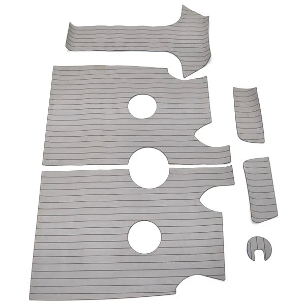 Larson Boat Non-Skid Floor Mats 8175-1425 - AquaTrac ATTK379 Gray 6 PC