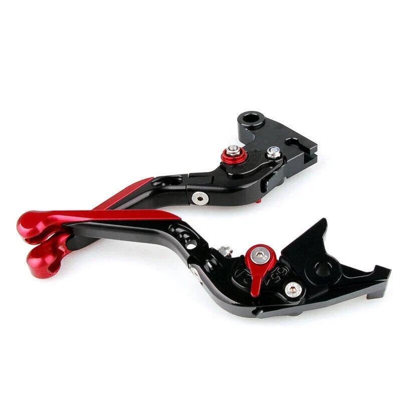 CNC Adjustable Clutch Brake Levers for Kawasaki Z900 (2017–2018) Red T9