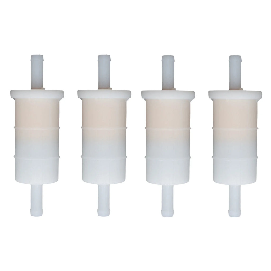 Set of 4 In Line Gas Fuel Filters for Mercury Outboard (816296Q2, 18-7830)