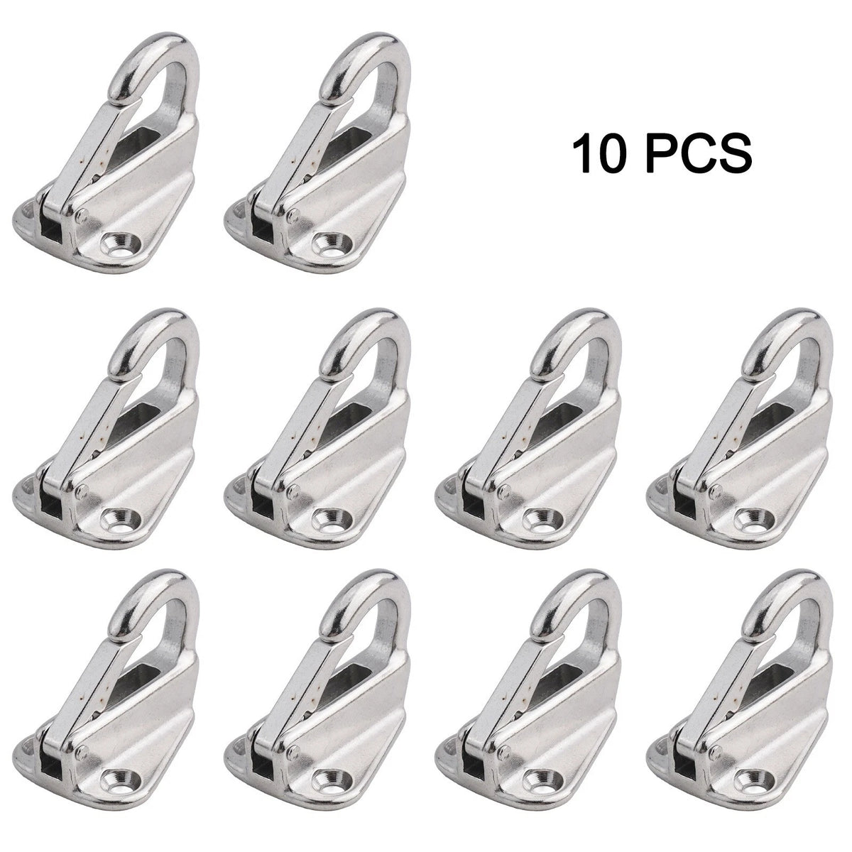 Rugged 316 Stainless Steel Spring Snap Fending Hook for Marine Boat 10Pcs