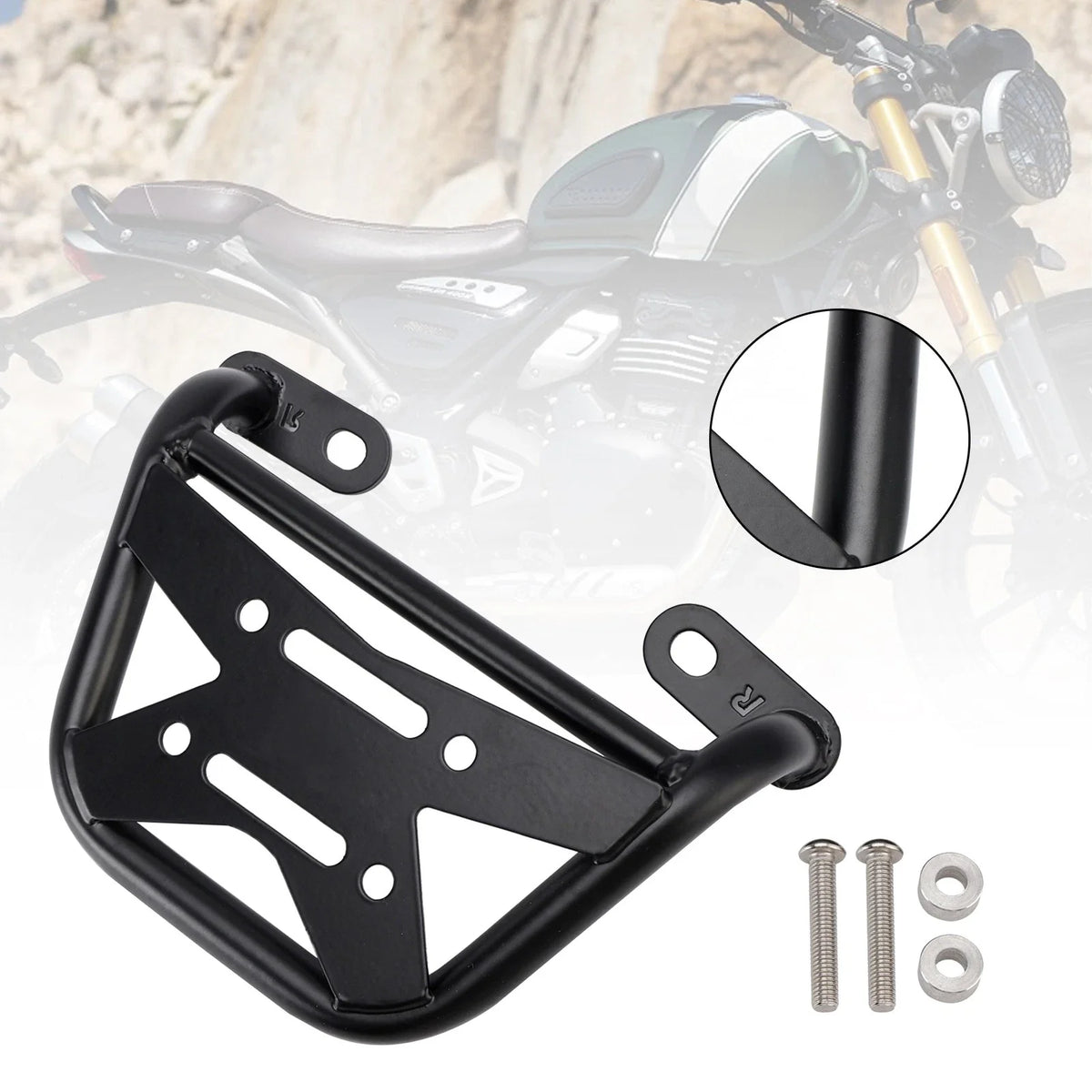 Luggage Rack Side Saddle Bag Mount Bracket Right for Scrambler Speed 400 (2024+)