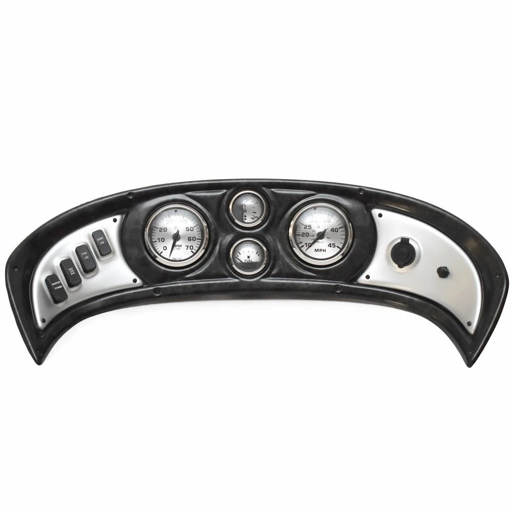 G3 Boat Dash Panel F03373422976 - with Faria Gauges Mercury Black Silver