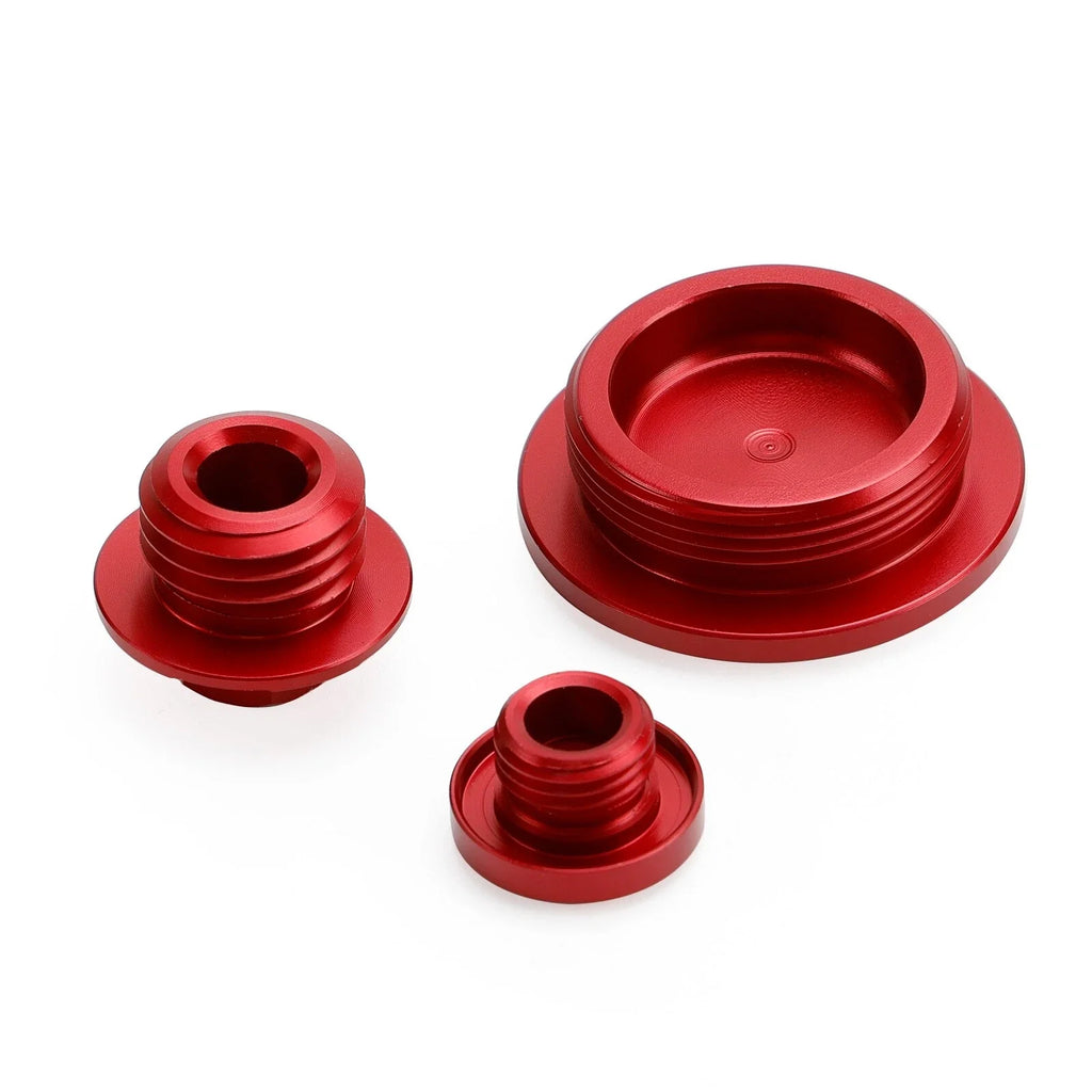 Crankcase Cover Oil Filler Plug Kit Red for Yamaha YZ250F/YZ450F (2014–2022)