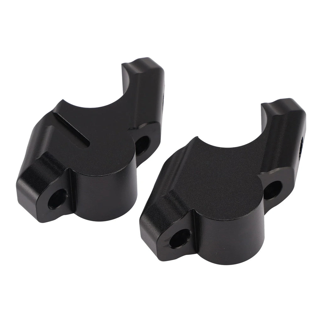 CNC Black Handlebar Risers Kit for Yamaha Tenere 700 T7 (2019–2025)