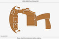EVA Foam Teak Deck Flooring Pads for Four Winns 348 (2005)