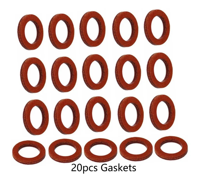 20pcs Lower Unit Oil Drain Gaskets for Yamaha Outboards (90430-08020-00, 90430-08003)