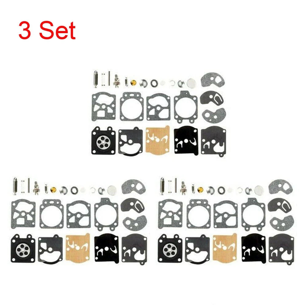 Set of 3 Carburetor Gasket Repair Kit for Husqvarna 50R/26LC (WA & WT K10-WAT)