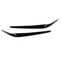 Pair Black Headlight Eyelid Eyebrow Trims for BMW 5 Series G30 G31 (2017–2021)