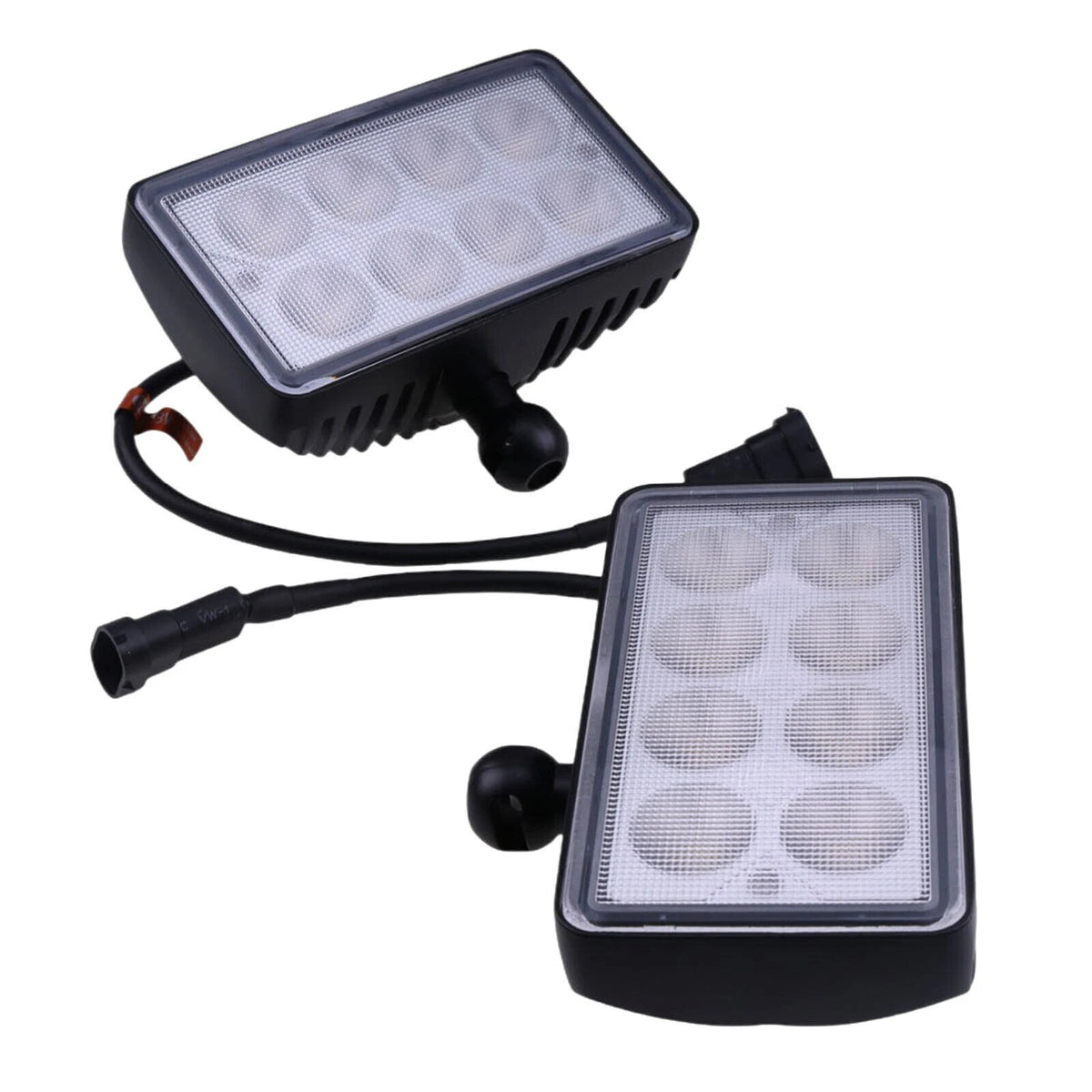 2X LED Headlight RE154908 RE154898 for John Deere 7200 8100 8200 8210T 8300 8400
