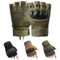 Traveling Camping Gloves for Motorcycle (Fingerless, Knuckle Protection)