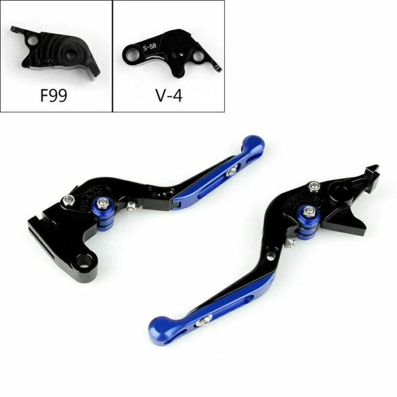 Adjustable Brake Clutch Levers for Aprilia RSV4 Factory (2010–2023) - Blue