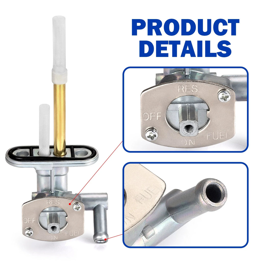 Fuel Valve Petcock & Lever W/ Screw for Kawasaki Prairie 400 (1997–1998)