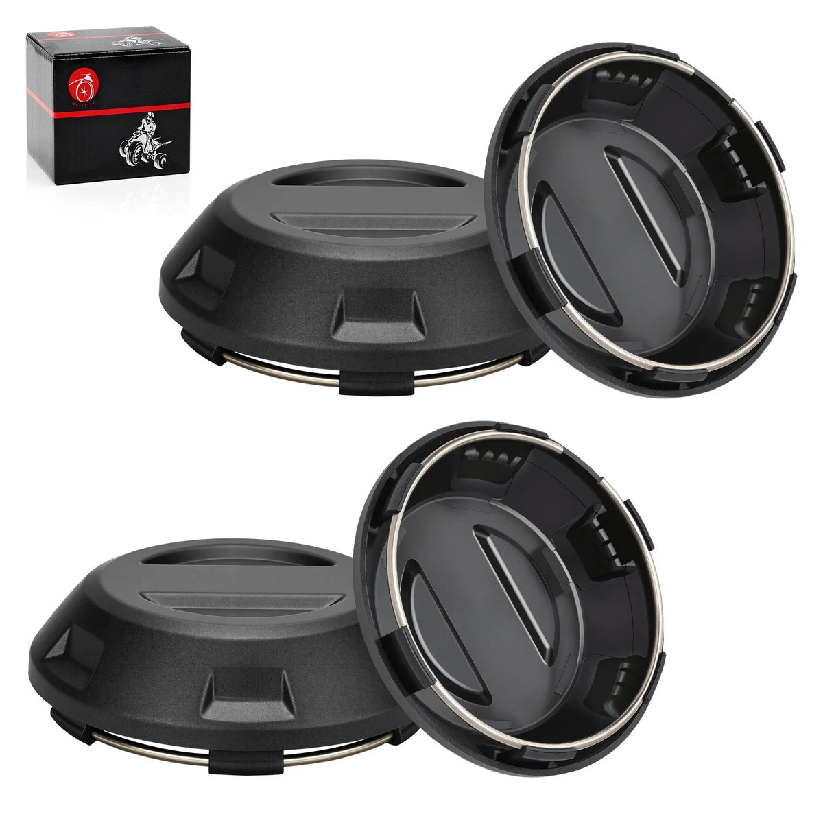 Set of 4 Center Hub Wheel Caps for Polaris RZR PRO XP 4 Sport (2021–2025)