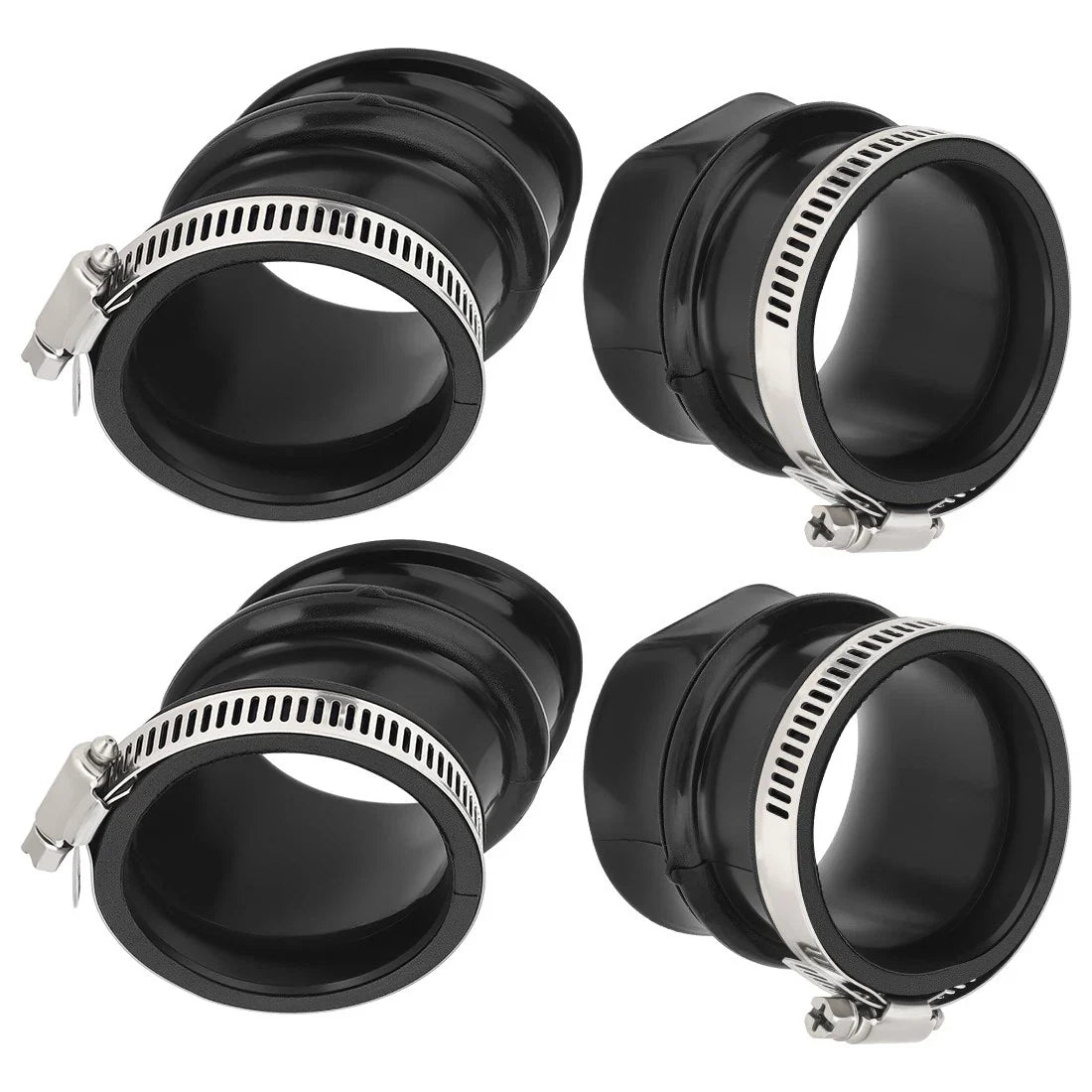 Set of 4 Carburetor Boots and Clamps for Honda CB750F CB750K CB750L CB750C CB750SC