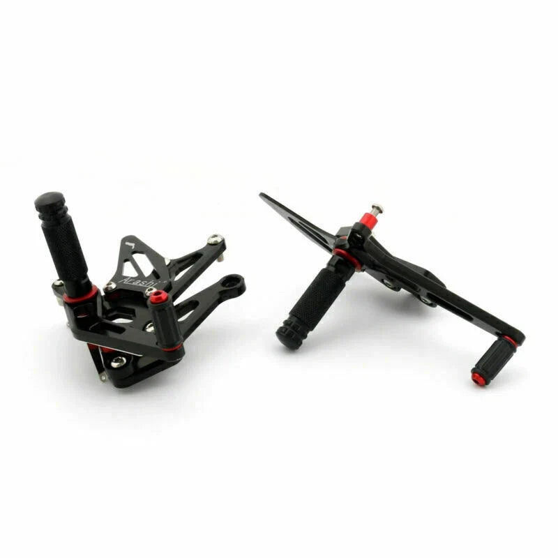 Aluminum Rearsets Footpegs Pedals for Kawasaki Z1000 (2010–2017) Black T9