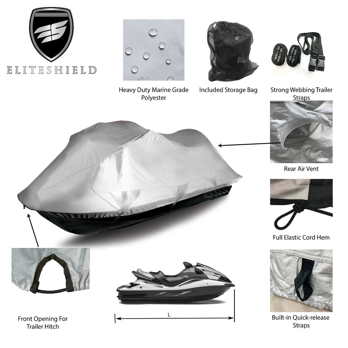 Storage Cover for Yamaha Waverunner Jet Ski V1 (2015–2016)