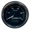Yanmar 164100-50100, Marine Black Hour Tachometer Gauge 5000rpm - 12/24V