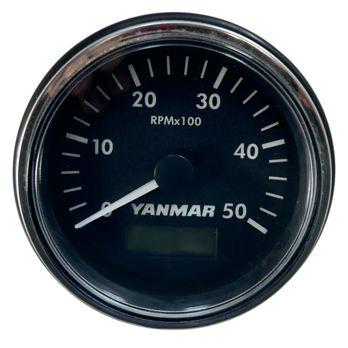 Yanmar 164100-50100, Marine Black Hour Tachometer Gauge 5000rpm - 12/24V