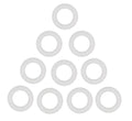 10-Pack Drain Plug Washer for Johnson Evinrude 25-300 HP (311598, 3852105)