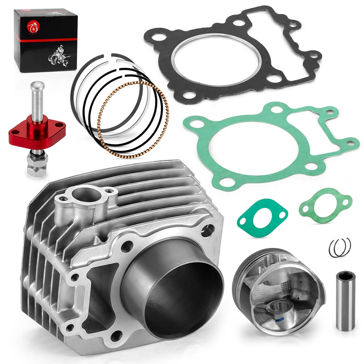 Cylinder, Gasket, Tensioner & STD Piston Kit for Kawasaki Bayou 250 (2003–2011)