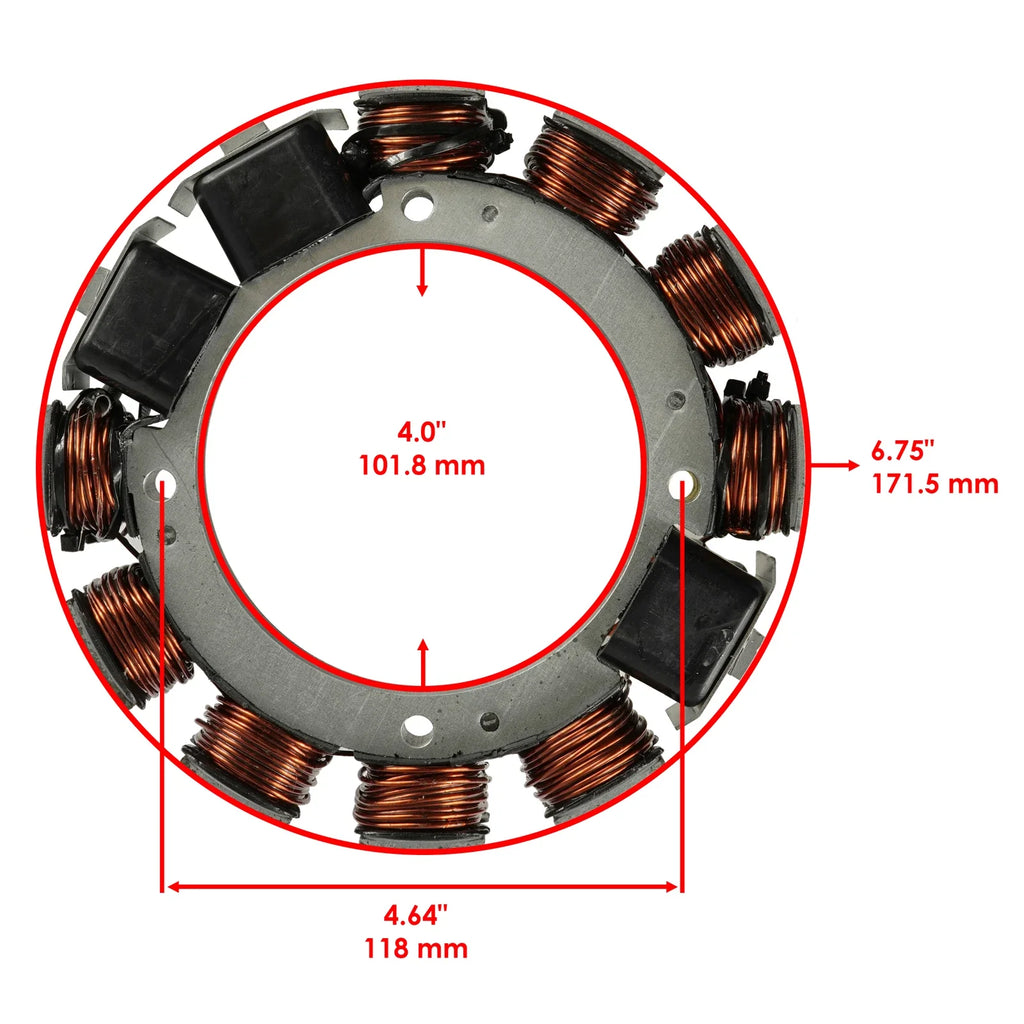 Stator for Evinrude Johnson Outboard 250HP 6Cyl (1999–2001) 0584643 0763779 35AMP