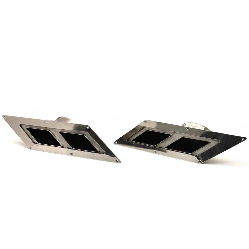 Volvo 6.0 Twin Boat Corsa Exhaust Vents 11371S - Chaparral 307 (set of 2)