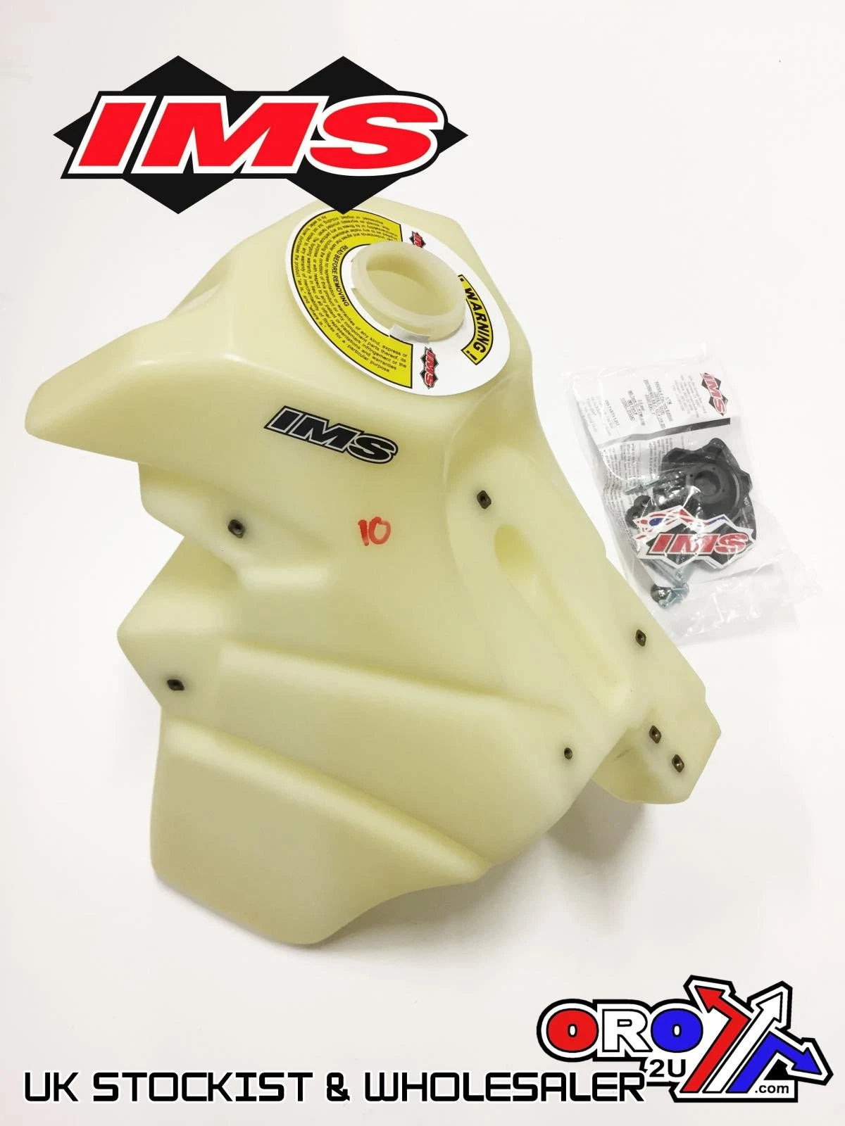 IMS Natural 3 Gal Fuel Tank+Screw Cap KTM EXC-F350-500 20-22, SX-F250-450 19-22