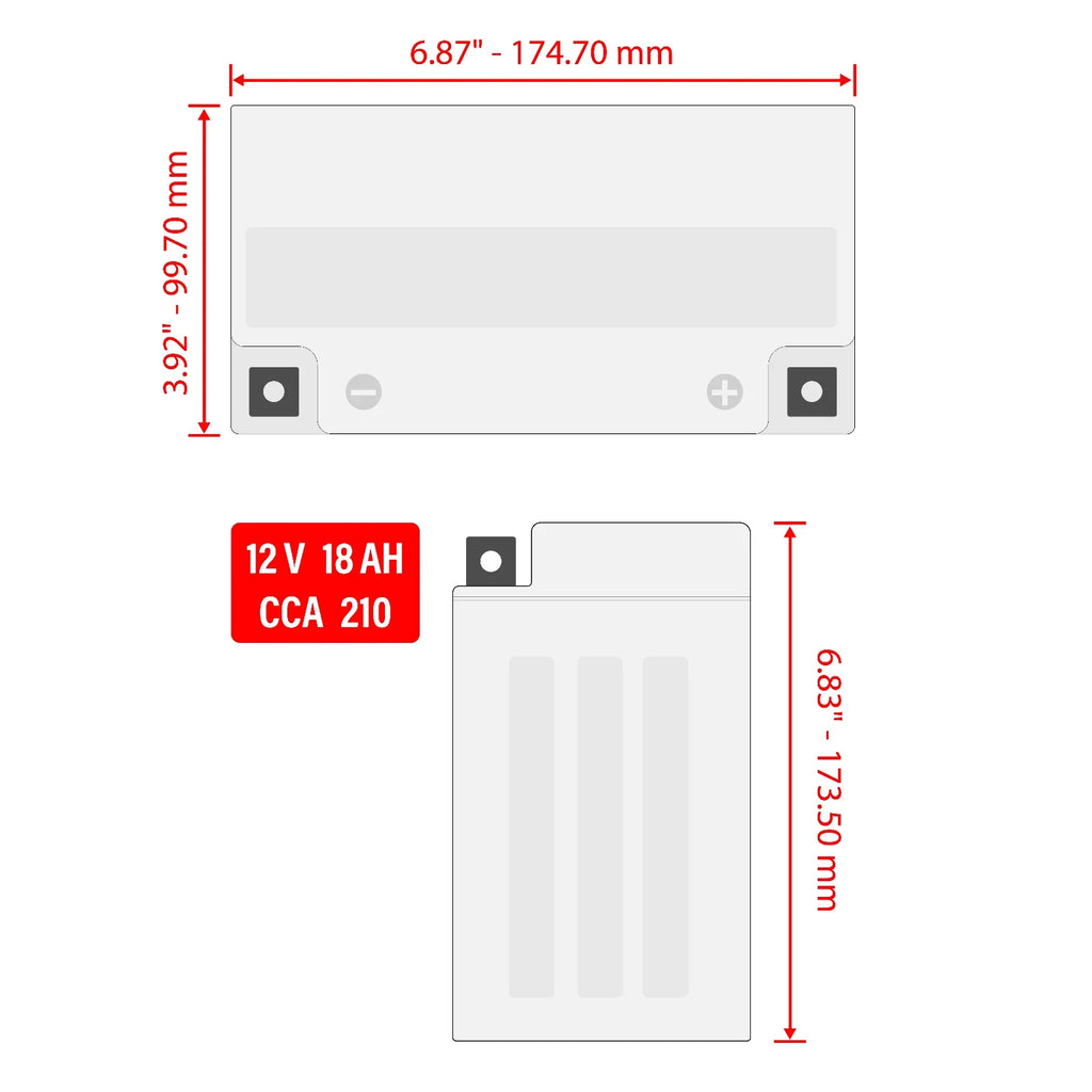 AGM Battery for Yamaha Waverunner 1200 XL1200 Xa1200 Ltd (1998–2000)