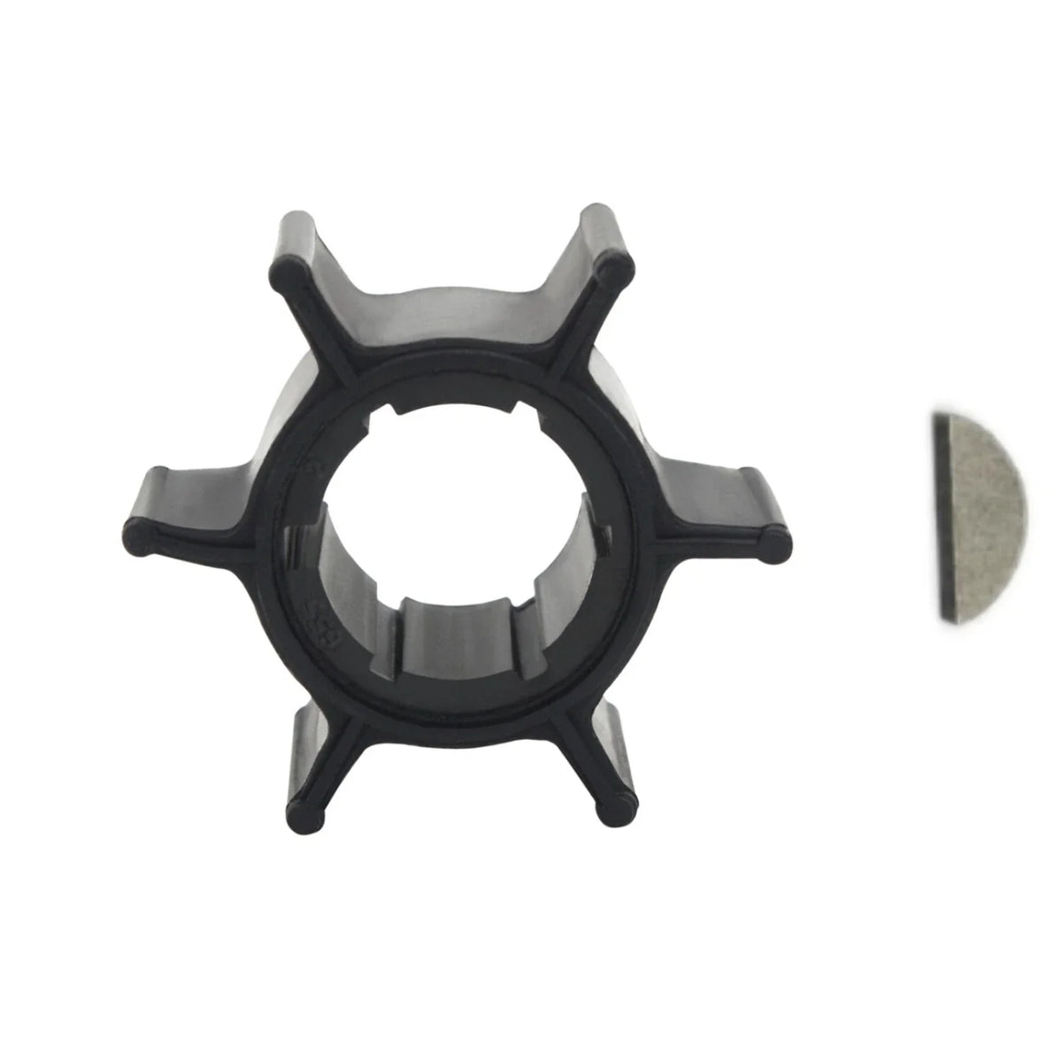 Water Pump Impeller with Key for Yamaha 2 Stroke 6hp 8hp (1990–1999) 655-44352-09