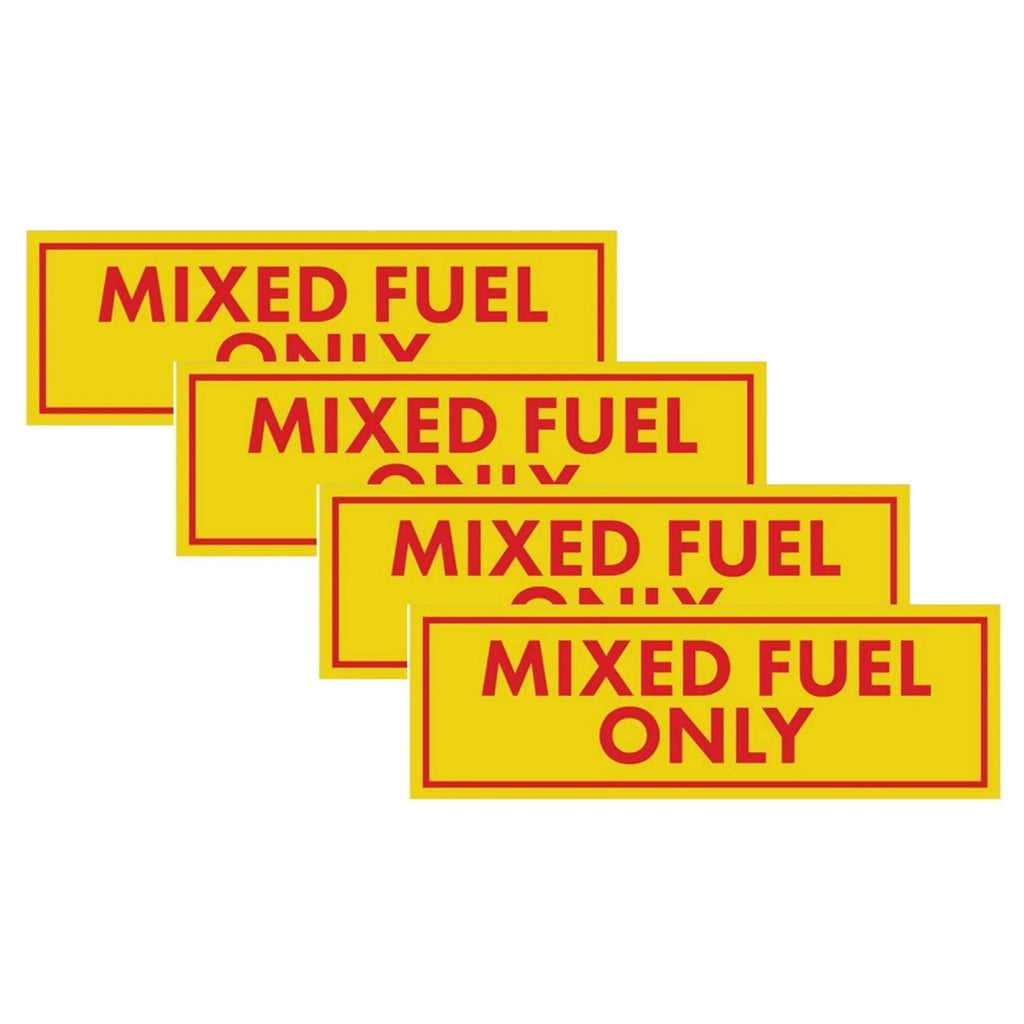 Set of 4 Fuel Only Stickers for Fuel Tank Weatherproof Adhesive Decals