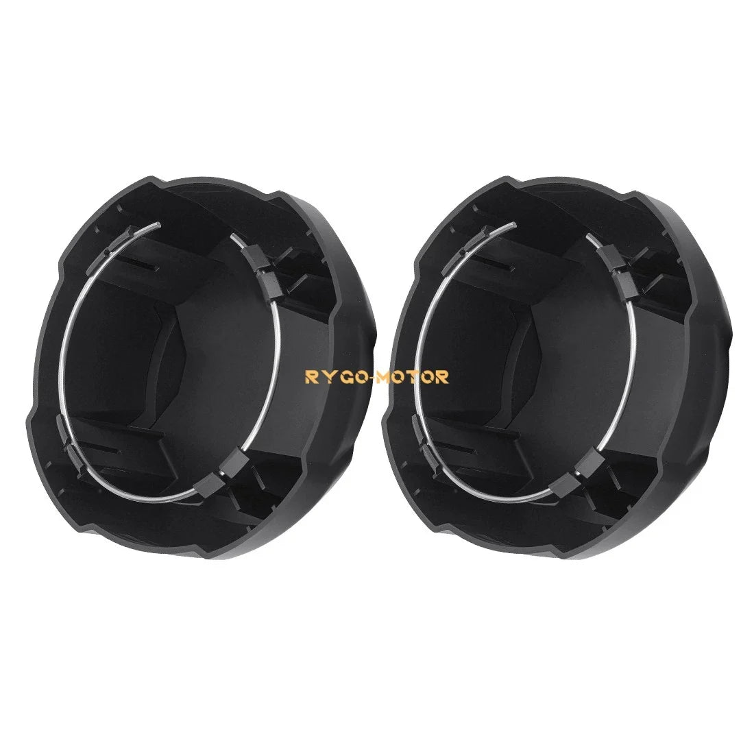 2X Front Matte Black Rim Caps for Polaris Ranger Crew SP 570 (2022–2025)