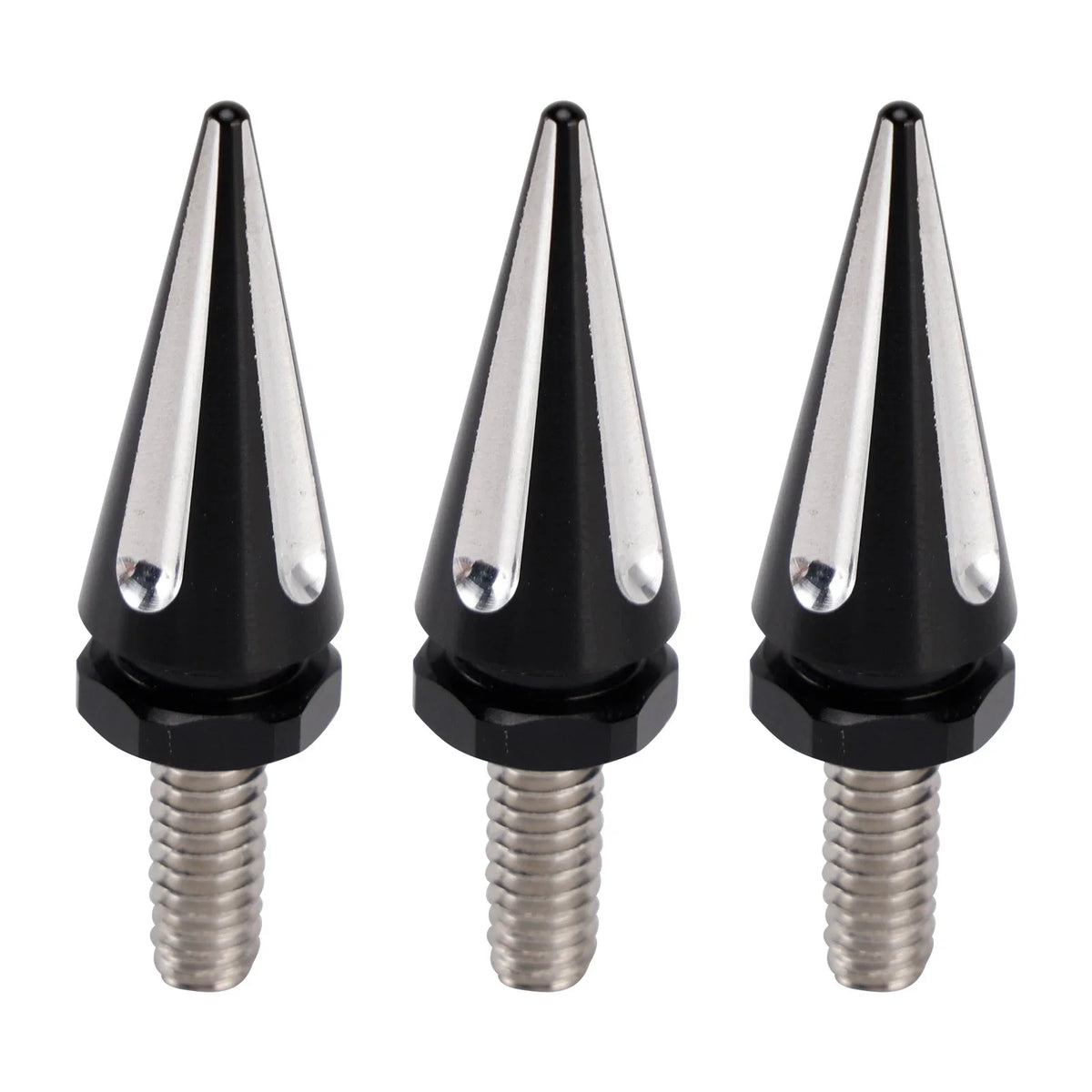 3 Pack Spike Windshield Fairing Mounting Bolts Black for Harley Touring (1996–2013)